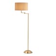 Swing Arm Floor Lamp Antique Brass