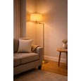 Swing Arm Floor Lamp Antique Brass
