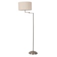 Swing Arm Floor Lamp Satin Silver