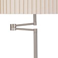 Swing Arm Floor Lamp Satin Silver