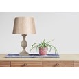Fengate Grey Table Lamp with Blue Gold Shade