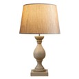 Fengate Grey Table Lamp with Blue Gold Shade