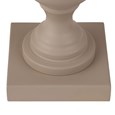 Fengate Grey Stone Effect Table Lamp with Natural Linen Shade