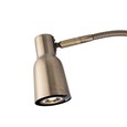 Heavyweight Modern Antique Brass Reading Floor Lamp with LED Daylight Bulb
