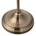 Heavyweight Modern Antique Brass Reading Floor Lamp with LED Daylight Bulb