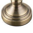 Malham Small Classic Table Lamp with Matching Shade - Cream & Antique Brass