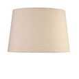 Hannah Luxury Elegant Chrome & Crystal Floor Lamp with Natural Linen Shade