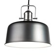 Bodmin Large Industrial Dome Pendant Gun Metal Pewter Adjustable Ceiling Light
