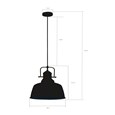 Bodmin Large Industrial Dome Pendant Gun Metal Pewter Adjustable Ceiling Light