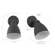 Ardley Dark Grey Unswitched Adjustable Directional Head  Wall Light