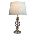 Queenswood Table Lamp - Antique - Blue Linen