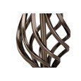 Queenswood Classic Barley Twist Table Lamp with Charcoal Shade - Antique Brass