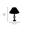Kingswood Barley Twist Antique Brass Table Lamp