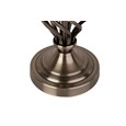 Queenswood Table Lamp Antique with Dark Charcoal Linen Shade