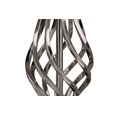 Queenswood Classic Barley Twist Table Lamp with Natural Linen Shade - Silver