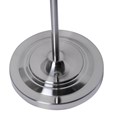 Queenswood Traditional Barley Twist Satin Silver Floor Lamp - Base Only