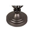 Queenswood Classic Barley Twist Table Lamp with Ivory Linen Shade - Pewter Grey