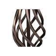 Queenswood Classic Barley Twist Table Lamp with Beige Linen Shade - Pewter Grey