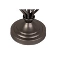 Queenswood Classic Barley Twist Table Lamp with Beige Linen Shade - Pewter Grey
