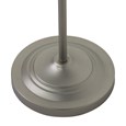 Queenswood Pewter Floor Lamp with Natural Linen Shade