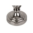 Queenswood SilverTable Lamp with Dark Charcoal Linen Shade
