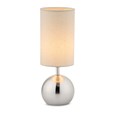 Bedford Modern Silver Brushed Metal Ball Small Touch Control Table Lamp