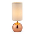 Bedford Modern Copper Brushed Metal Ball Small Touch Control Table Lamp