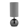 Modern Black Brushed Metal Ball Small Touch Control Table Lamp