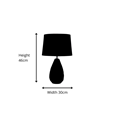 Modern Origami Geometric Metal Table Lamp with Ivory Linen Shade