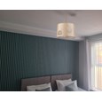Lacy Bloom Stencil Champagne Gold Ceiling Light Lamp Shade - 30cm - Shade Only