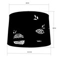 Lacy Bloom Stencil Silver Grey Ceiling Light Lamp Shade - 30cm - Shade Only