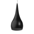 Modern Black Teardrop Pendant Ceiling Light - Adjustable Cable