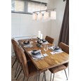 Korus 4 Bar Light with White Shade - Ceiling Light
