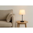 Stockholm Black Cup Stick Table Lamp with Lorenzo Cream Shade
