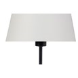 Stockholm Black Cup Stick Table Lamp with Lorenzo Cream Shade