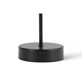 Stockholm Black Cup Stick Table Lamp with Grey Linen Cylinder Shade
