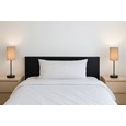 Stockholm Black Cup Stick Table Lamp with Cylinder Shade
