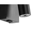 LIMA BLACK WALL LIGHT LED SWITCHED