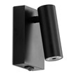 LIMA BLACK WALL LIGHT LED SWITCHED