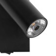 LIMA BLACK WALL LIGHT LED SWITCHED