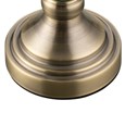 Malham Small Touch Control Table Lamp Green with Ivory Pleated Shade