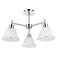 Modern Corsica Silver 3 Light with Glass Shades - Ceiling Light