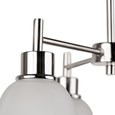 Modern Corsica Silver 3 Light with Glass Shades - Ceiling Light