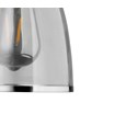 Rossi Silver Chrome Unswitched Wall Light - Clear Glass