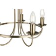 Islington Modern Antique 5-Light Ceiling Chandelier - Brass Hoop/Ring Design