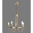 Islington Modern Antique 5-Light Ceiling Chandelier - Brass Hoop/Ring Design