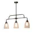 Tripoli 3 Light Bar Pendant Ceiling Light with Clear Glass Shades