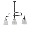Tripoli 3 Light Bar Pendant Ceiling Light with Clear Glass Shades