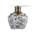 Hepburn Large Ceramic Table Lamp with Cream Gold Shade - Gold Print & Brass
