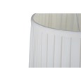 Hepburn Large Ceramic Table Lamp with Ivory Pleated Shade - Red Print & Silver